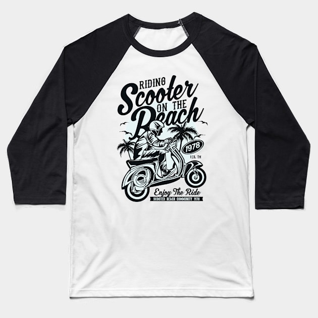 Scooter 1 Baseball T-Shirt by PaunLiviu